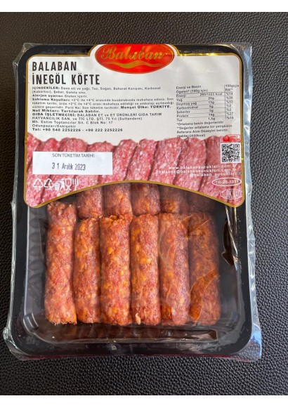 (400gr) Balaban İnegöl Köfte (400gr) Balaban İnegöl Köfte