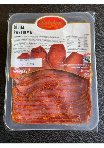 (100 gr) Balaban Dilim Pastırma 