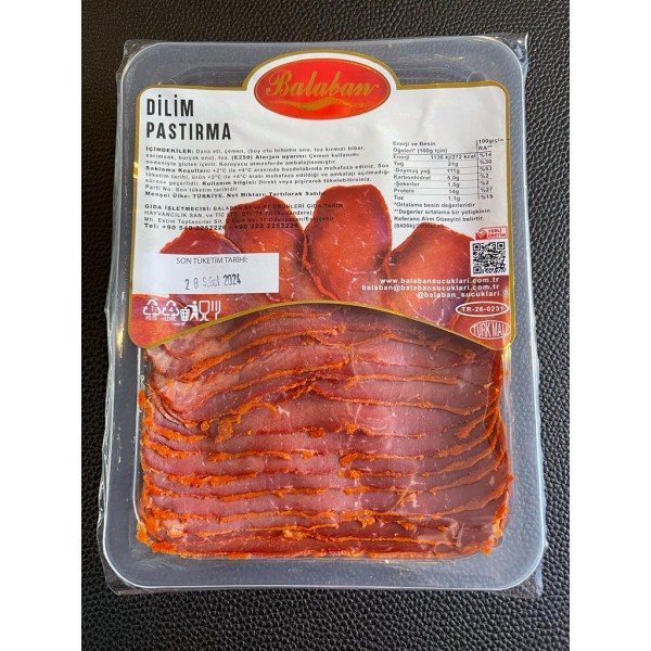 Balaban Dilim Pastırma (100 gr) Balaban Dilim Pastırma (100 gr)