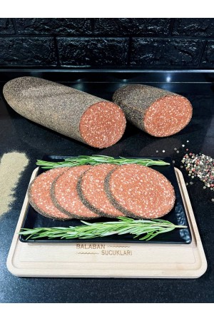 ( 400 gr) Karabiber Kaplı Bez Sucuk ( Dilimli )